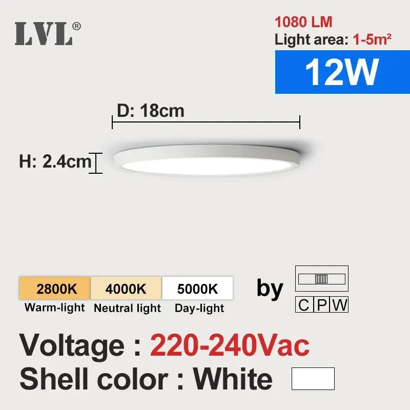Linea Wood-Effect Flush Ceiling Light