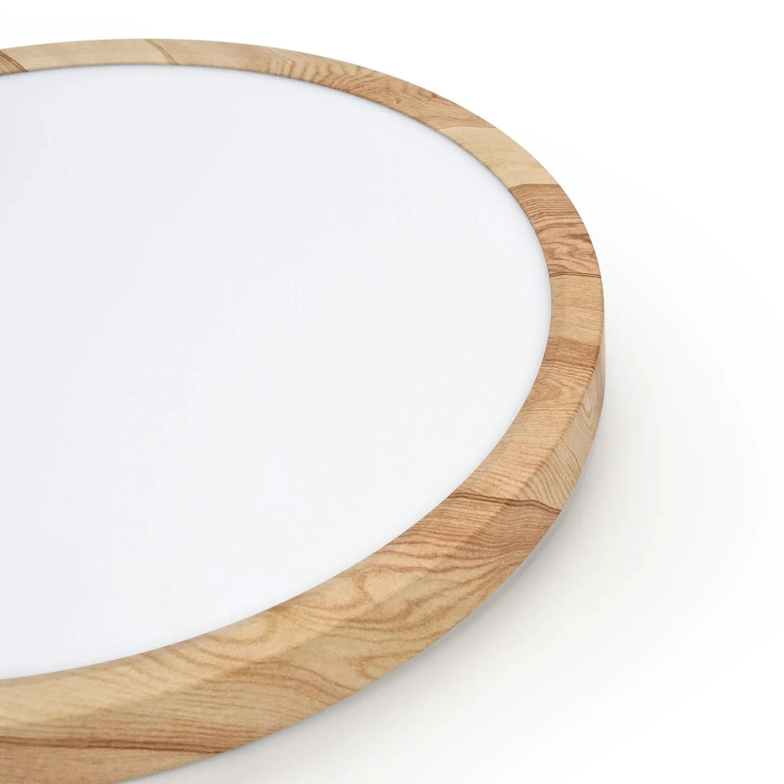 Linea Wood-Effect Flush Ceiling Light