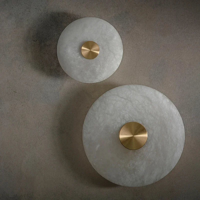 Alba Marble & Copper Wall Light