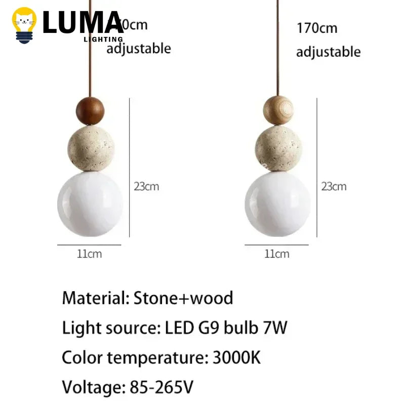 Sienna Travertine Pendant
