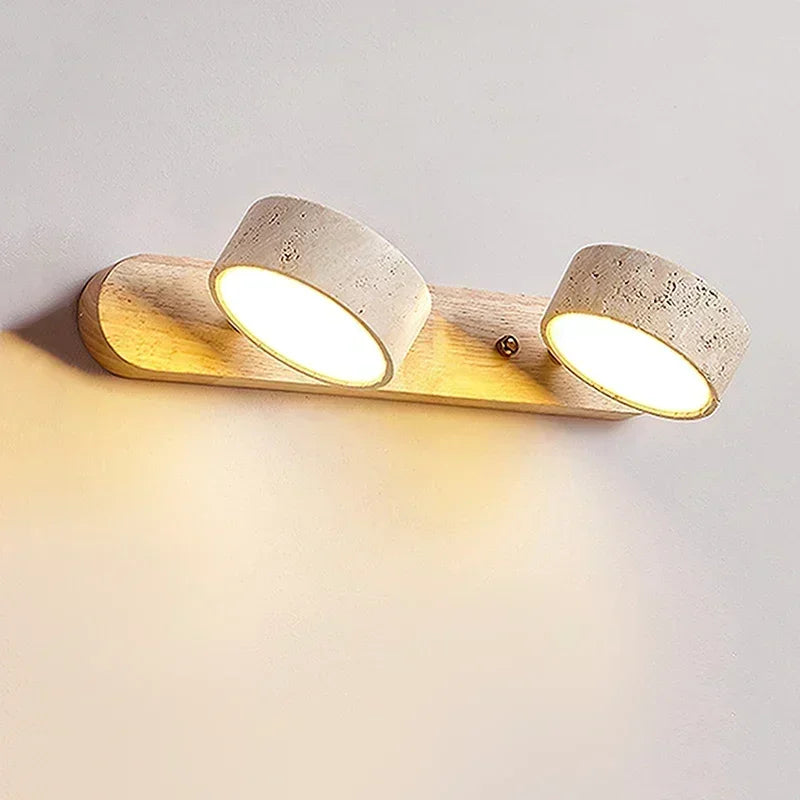 Terra Travertine Duo Wall Light