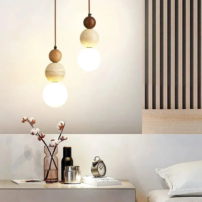 Grove Stone & Wood Pendant