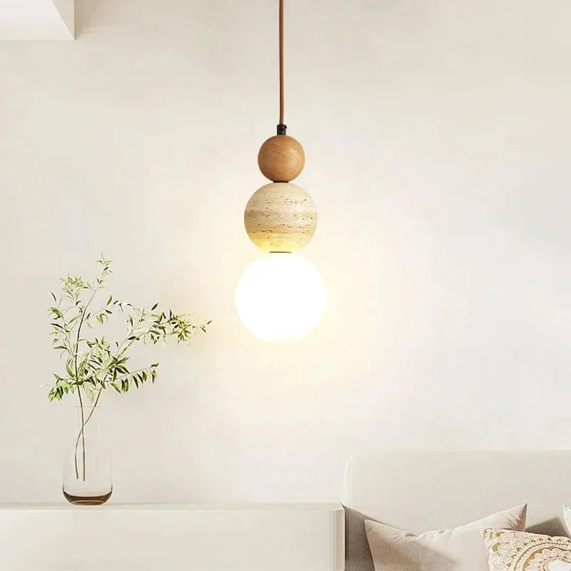 Grove Stone & Wood Pendant