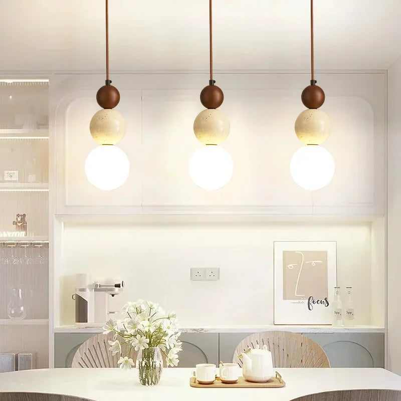 Grove Stone & Wood Pendant
