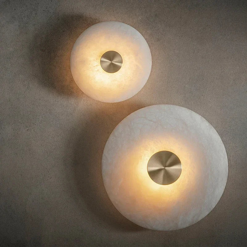 Alba Marble & Copper Wall Light