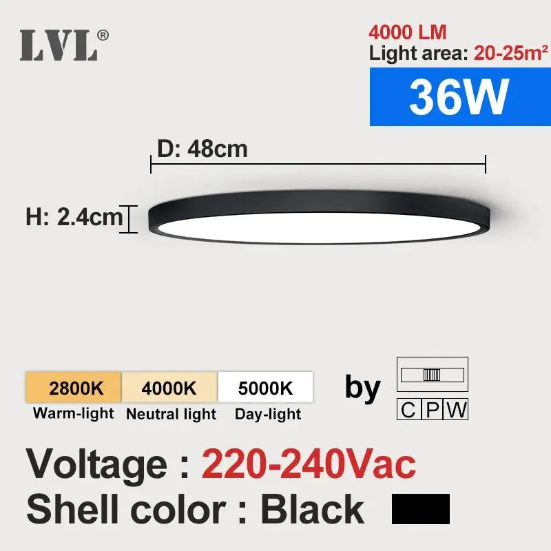 Linea Wood-Effect Flush Ceiling Light