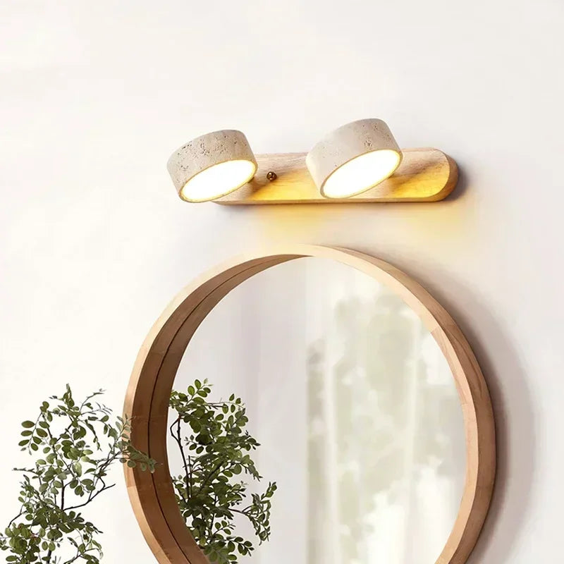 Terra Travertine Duo Wall Light