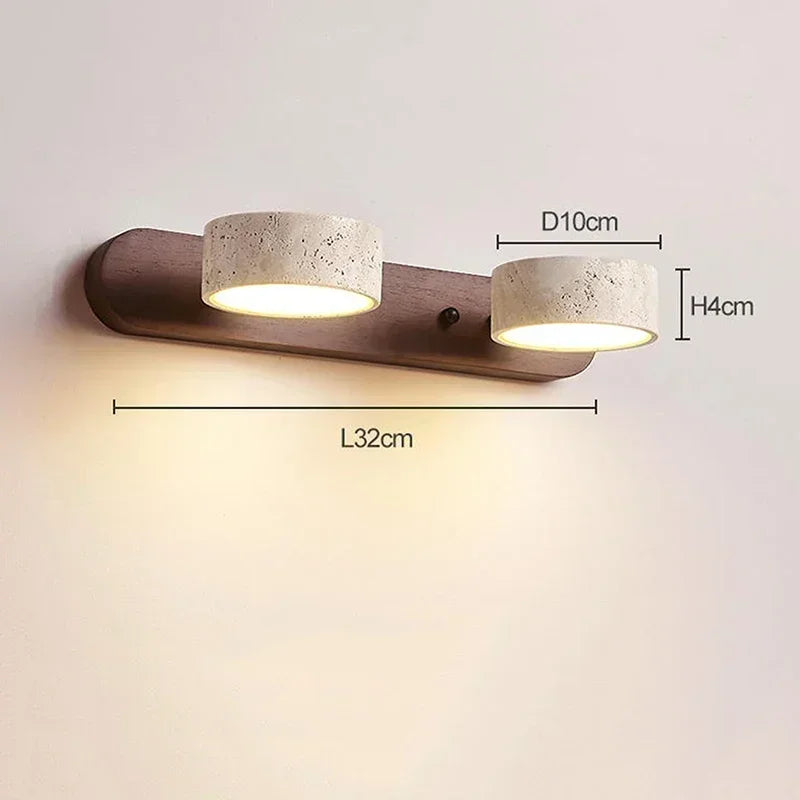 Terra Travertine Duo Wall Light